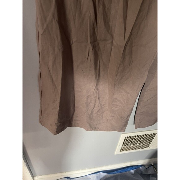 Bar III Women's Striped Wide Leg Pants camel Small - Picture 2 of 5